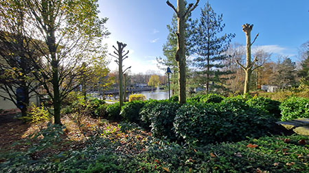 Blick vom Marktplatz über den See auf dem Eemhof