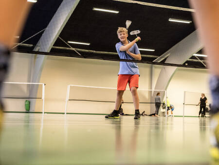 Badminton auf der Badmintonhalle im Landal Ferienpark Rønbjerg