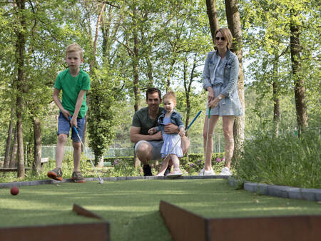 Spielen Sie eine Partie Minigolf im Ferienpark Landal Twenhaarsveld