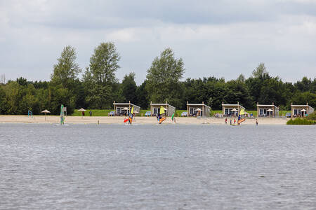 Strandhütten am Veluwemeer im Ferienpark RCN Zeewolde